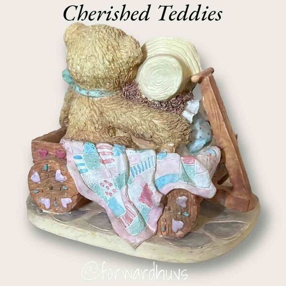 Enesco Cherished Teddies Molly "Friendship Softens A Bumpy Ride" Figurine 1992 - Picture 6 of 9